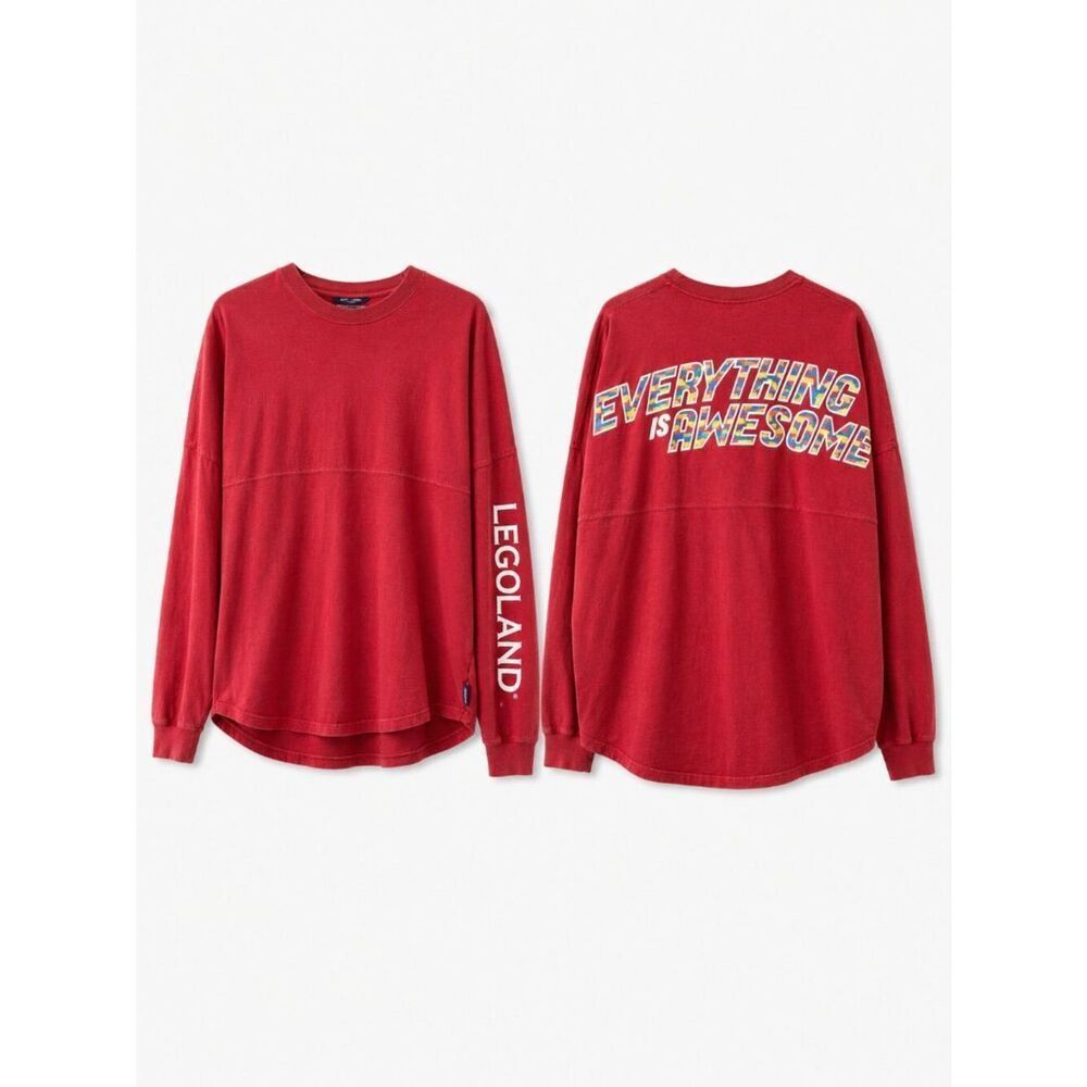 Poshmark Title Spirit Jersey LEGOLAND Everything Is Awesome Red Long Sleeve Tee